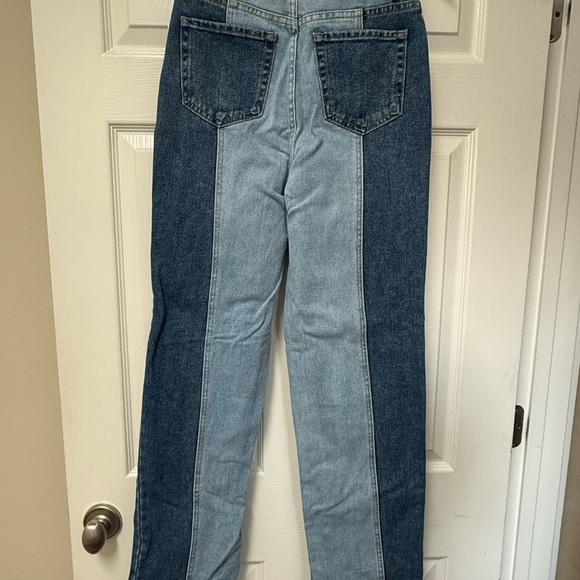 PacSun Women’s 90’s Boyfriend Two-Tone Denim Jeans Size 25 - Picture 2 of 12
